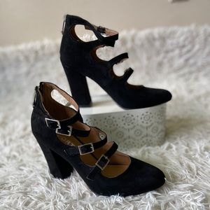 Report Blacks 3.5 in. Strapped Heels